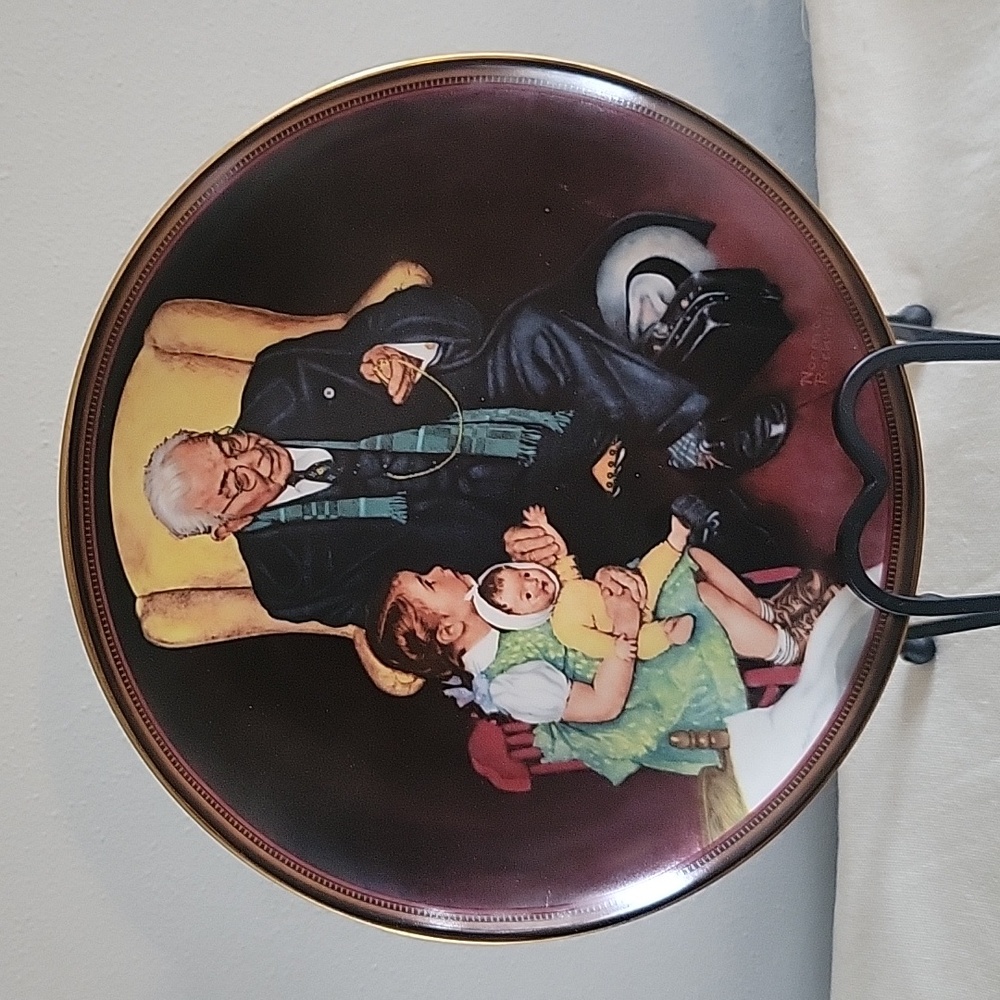 Authentic Norman Rockwell Plate